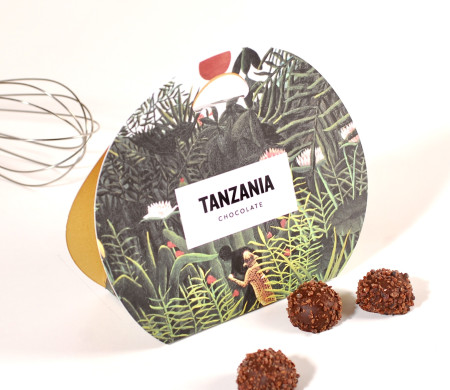 Sac en carton pour les chocolats artisanaux