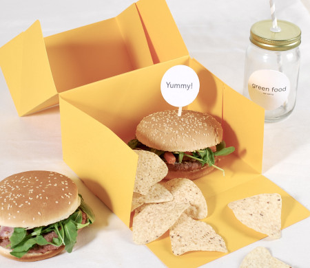 Boîte d'aliments à emporter pour hamburgers Boîte d'aliments à emporter pour hamburgers