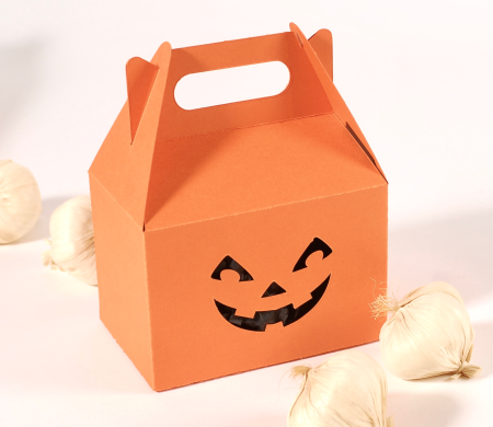 Boîte à pique-nique en forme d'effrayante citrouille d'Halloween