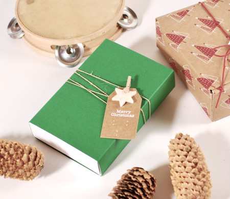 Boîte de Noël en carton pour les chocolats