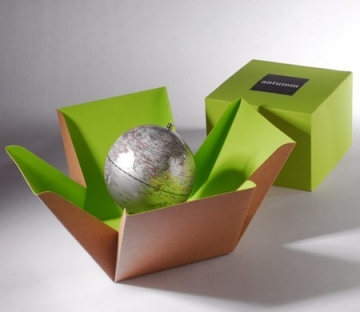 Boîte cadeau bicolore verte