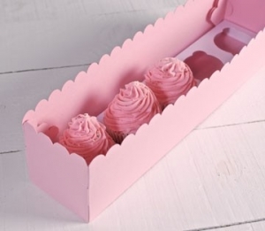 Boîtes pour cinq cupcakes