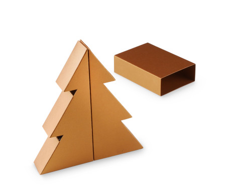 Boîte Cadeau en Forme de Sapin de Noël