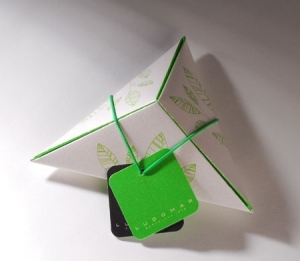 Boîte triangulaire imprimée