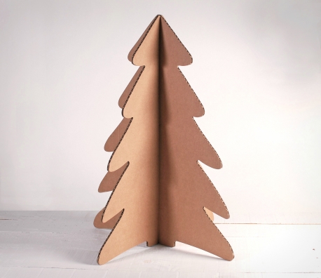 Árbol de Navidad de cartón grande