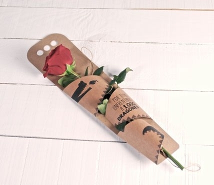 Caja para regalar una rosa
