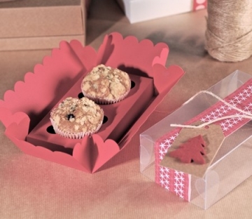 Petite boîte de Noël pour deux cupcakes