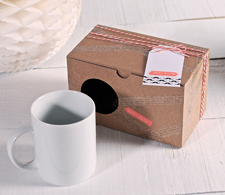 Boîte en Carton pour Deux Mugs Boîte en Carton pour Deux Mugs