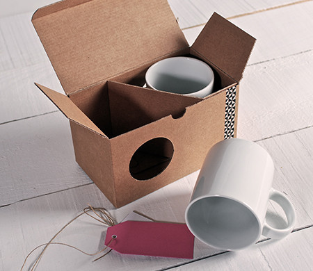 Boîte à mugs avec fenêtre