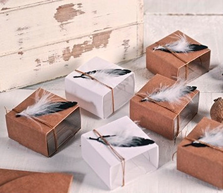Boîtes pour Un Macaron Des cadeaux Pour Des Invités!
