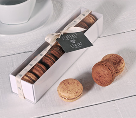 Boîte à macarons transparente