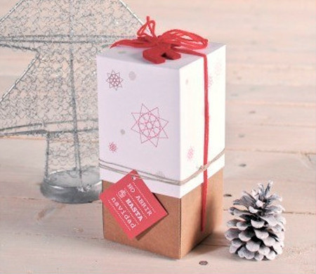 Boîte à Bouteilles Imprimée pour Noël