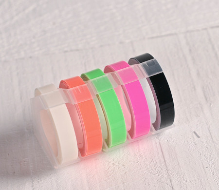 Rubans étiqueteuse "Dymo" couleurs fluor
