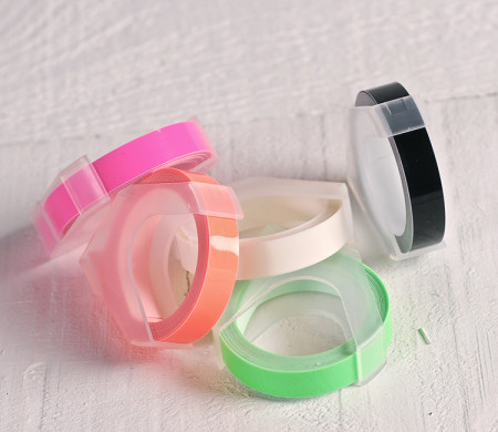 Rubans étiqueteuse "Dymo" couleurs fluor