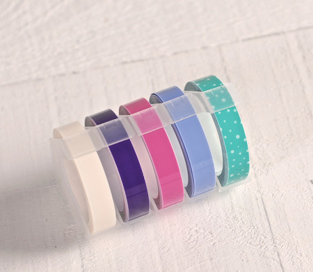 Rubans étiqueteuse "Dymo" tons pastel
