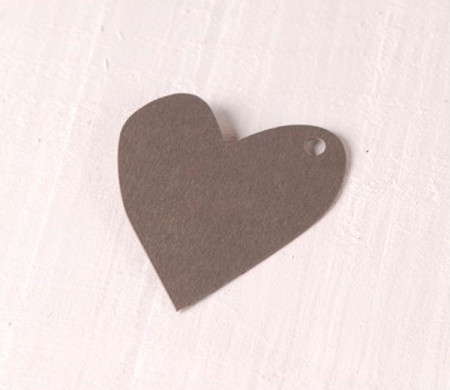 Coeur irrégulier en carton