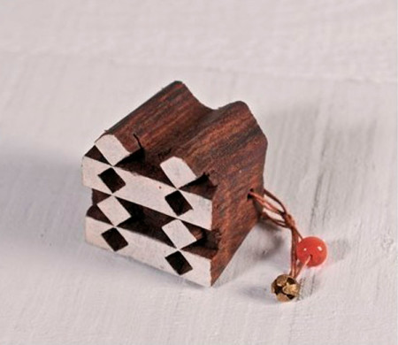 Tampon en bois géométrique 2