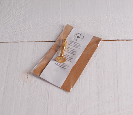 Cachet de cire métallisé