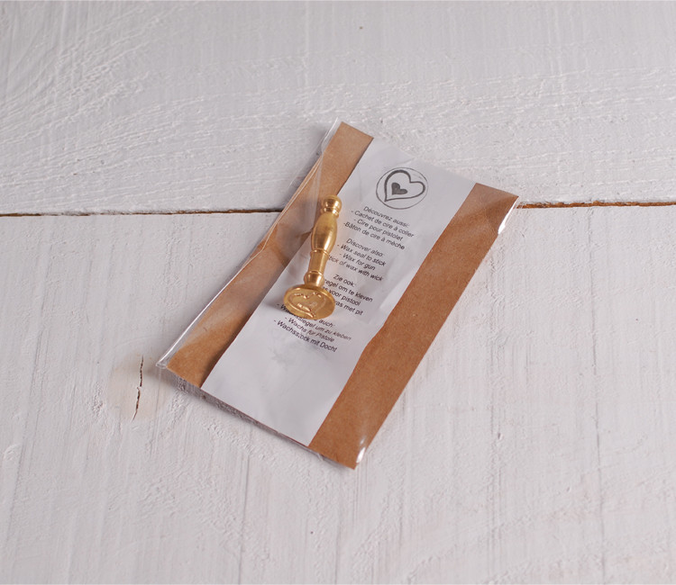Cachet de cire métallisé