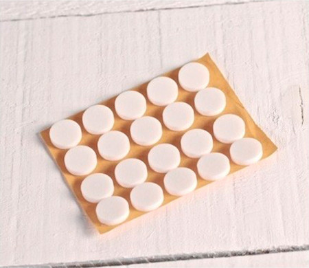 Boutons de Foam pour CD (blanc)