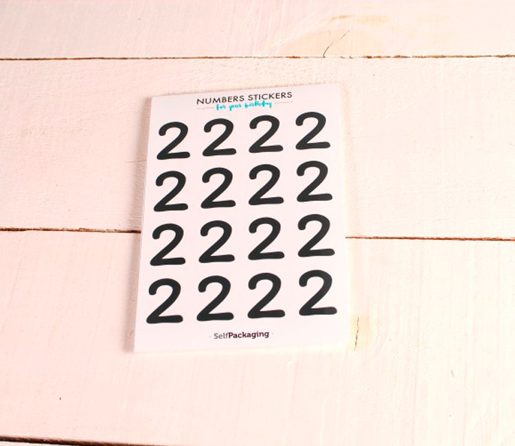 Stickers chiffres pour les fêtes