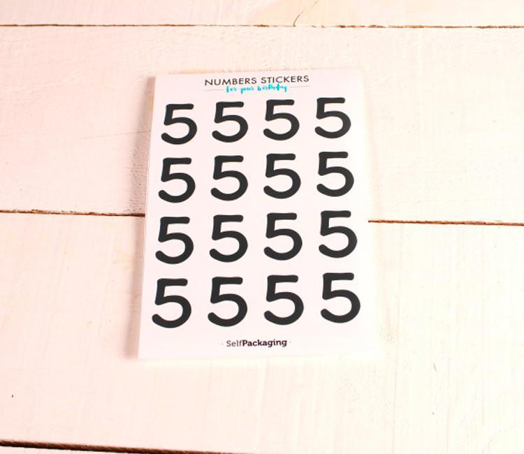 Stickers chiffres pour les fêtes