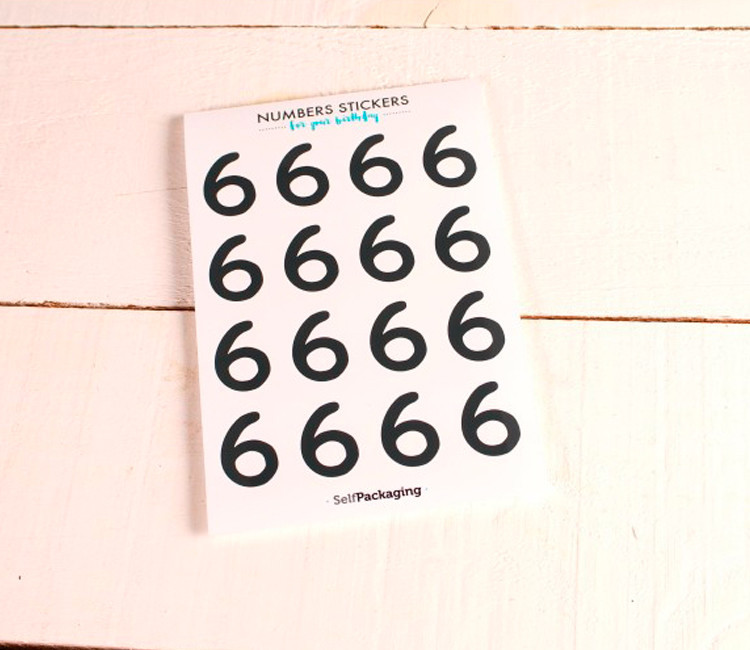 Stickers chiffres pour les fêtes