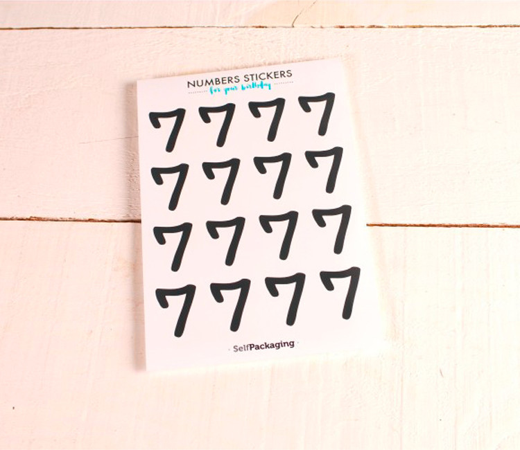 Stickers chiffres pour les fêtes