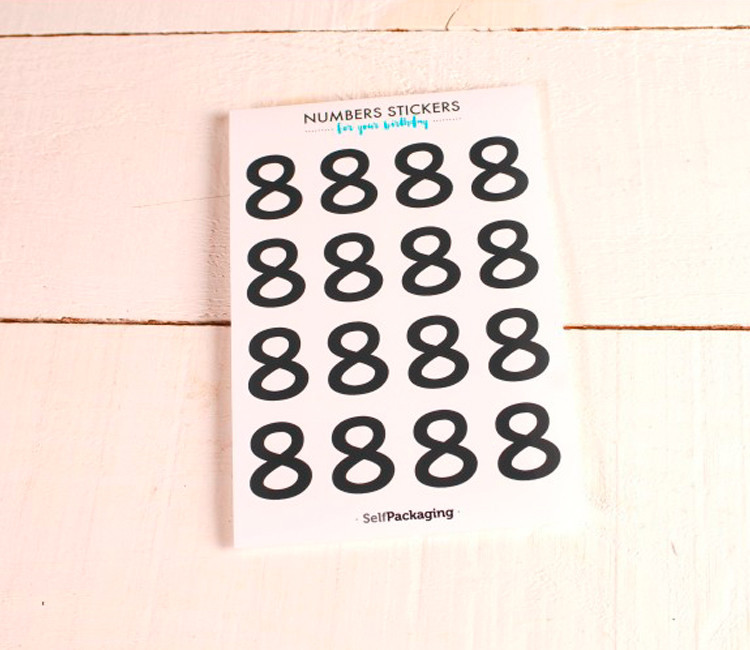 Stickers chiffres pour les fêtes