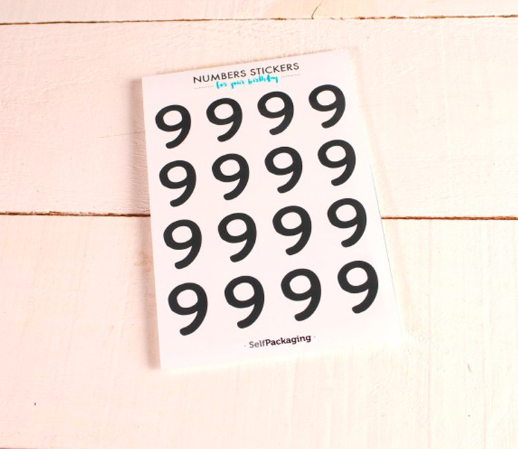 Stickers chiffres pour les fêtes