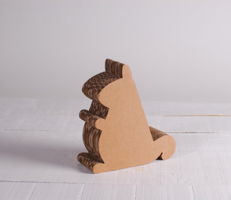 support pour iPad en carton, avec la forme d'un écureuil 