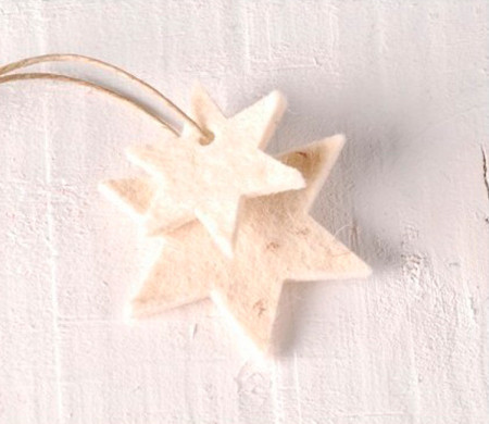 Etoiles de feutrine pour accrocher et décorer