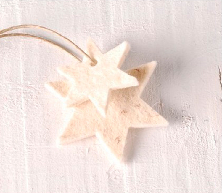 Etoiles de feutrine pour accrocher et décorer
