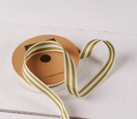 Ruban gros grain rayé pour décoration de cadeaux originaux