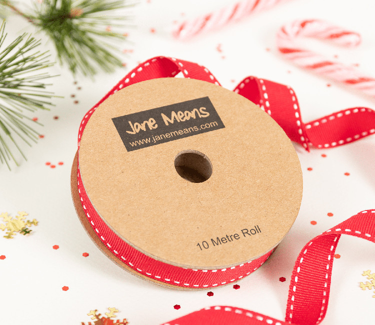 Ruban gros grain rouge pour paquets cadeaux Ruban gros grain rouge pour paquets cadeaux