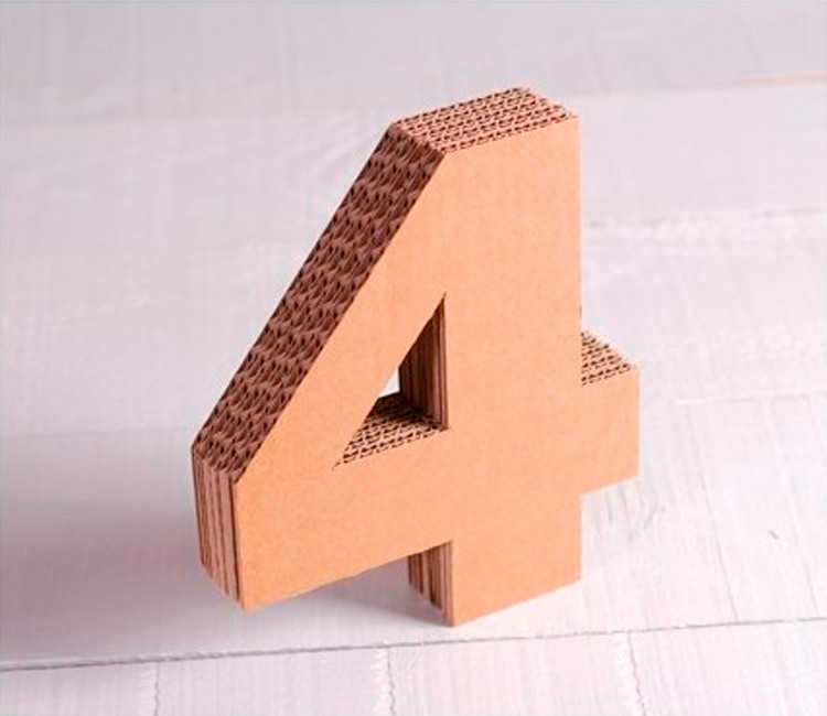 Originaux numéros en carton pour décorer, qui donnera une touche handmade à toute pièce. Des plus original, découvre-les!