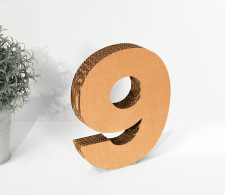 Originaux numéros en carton pour décorer, qui donnera une touche handmade à toute pièce. Des plus original, découvre-les!