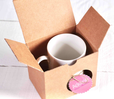 Boîte à tasses en carton