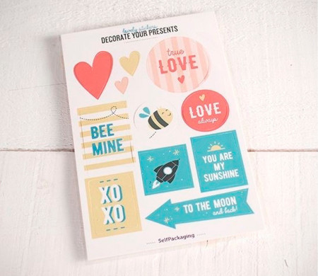Kit d'Adhésifs avec des Messages LOVE	