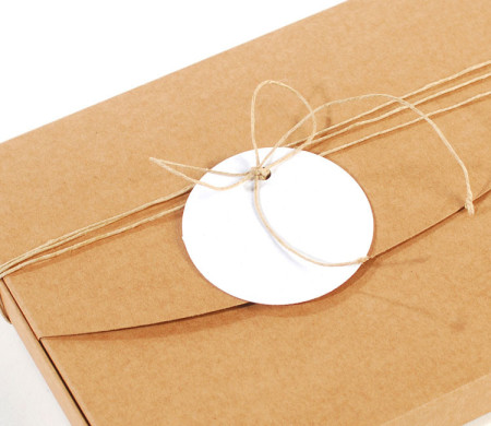 Étiquettes circulaire en carton