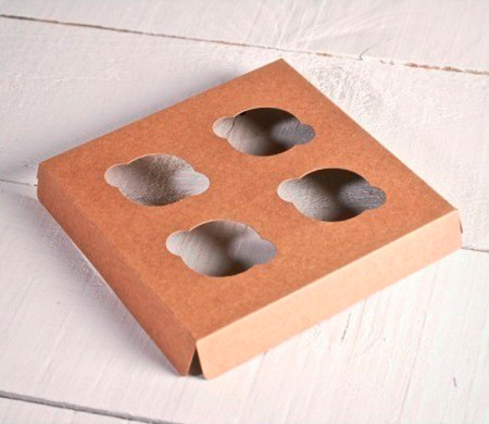 Support pour 4 mini cupcakes, idéal pour pâtisseries
