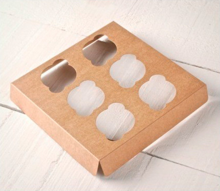 Support pour 6 mini cupcakes pour boîtes pâtissières