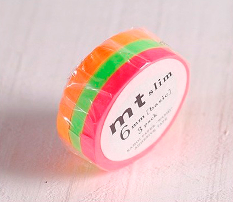 3 washi tapes fluos 3 washi tapes fluos