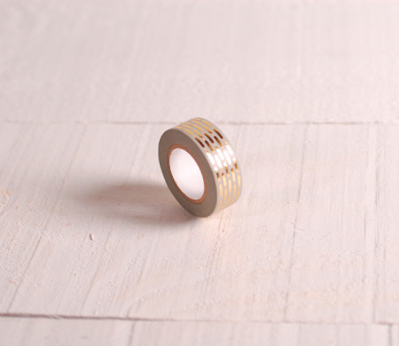 Washi tape doré avec motif géométrique