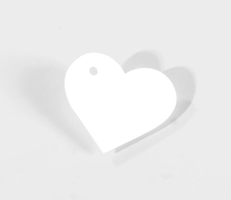 Coeur en Carton Pendentif 10 pcs.