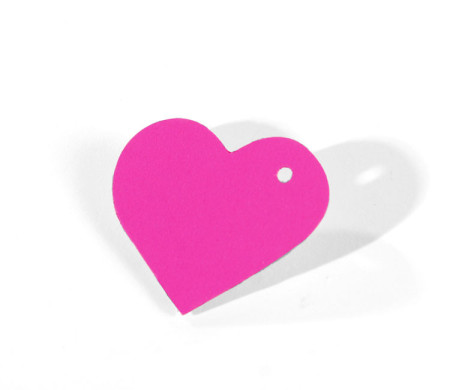 Coeur en Carton Pendentif 10 pcs.