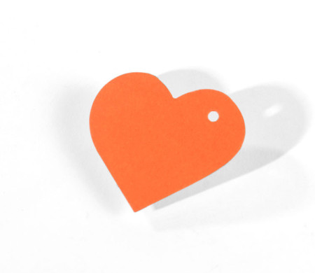 Coeur en Carton Pendentif 10 pcs.