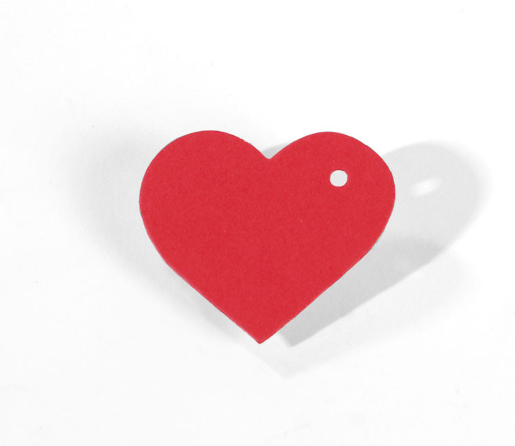 Coeur en Carton Pendentif 10 pcs. Coeur en Carton Pendentif 10 pcs.
