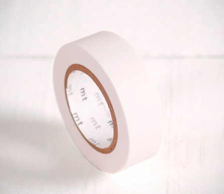 Washi tape blanc mat
