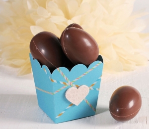 Petite boîte pour œufs en chocolat